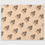 I Pooped今日微笑のPooの顔文字 ラッピングペーパー (フラット)