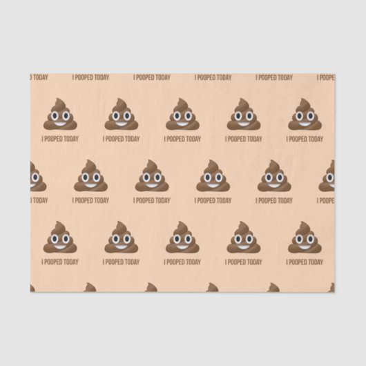 I Pooped今日微笑のPoo Emoji 薄葉紙 (正面)