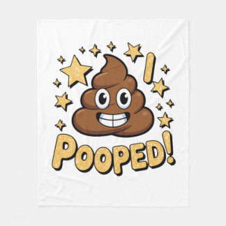 I Pooped フリースブランケット