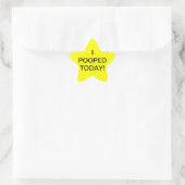 I POOPED TODAY - star stickers 星シール (バッグ)