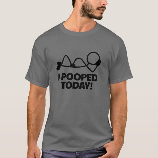 I Pooped Today Toilet Humor Relaxed Men's Tシャツ (正面)