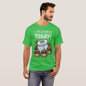 I Poopedoday Funny Poopoilet Paper Gag Gift Idea b Tシャツ (正面フル)
