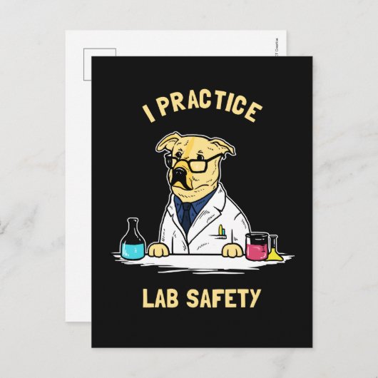 I Practice Lab Safety ポストカード (正面/裏面)