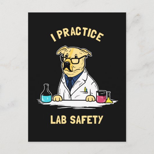 I Practice Lab Safety ポストカード (正面)