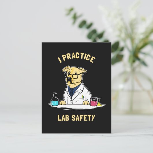 I Practice Lab Safety ポストカード (スタンド正面)