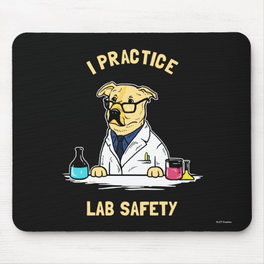 I Practice Lab Safety マウスパッド (正面)