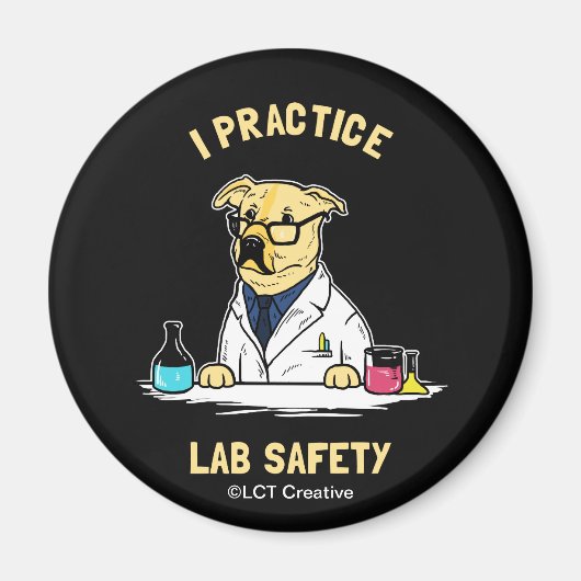I Practice Lab Safety マグネット (正面)