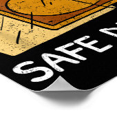 I Practice Safe Decks Trading Card Game Pun Humor  ポスター (角)