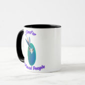 I Prefer Fictional People Mug for Writers Readers マグカップ (正面左)