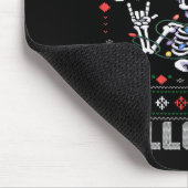 I Prefer Halloween Funny Christmas Ugly Skeleton X マウスパッド (コーナー)
