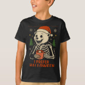 I Prefer Halloween Tree Bear Skeleton Christmas Wo Tシャツ (正面)