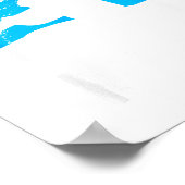 I Prefer It Rough Funny White Water Kayak  ポスター (角)