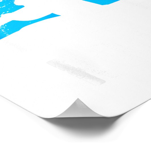 I Prefer It Rough Funny White Water Kayak  ポスター (角)