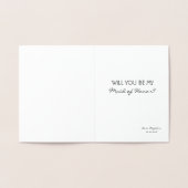 I Promise -もし Bridesmaidプロポーシおもしろいョン 箔カード (内部)