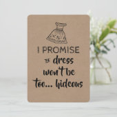 I Promise Bridesmaid / Proposalメイド・オブ・オーナー（花嫁付き添い人 招待状 (スタンド正面)