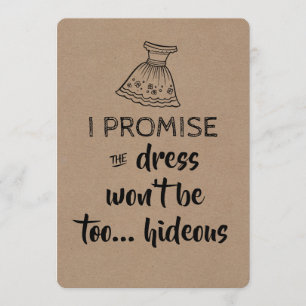 I Promise Bridesmaid / Proposalメイド・オブ・オーナー(花嫁付き添い人 招待状