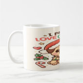 I Pugging Love Christmas: A Christmas Classic コーヒーマグカップ (左)