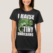 I pull up little dinosaurs  funny chameleon tシャツ (正面)