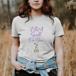 I Put a Spell On You Witchy Halloween Shirt Cute トライブレンドＴシャツ