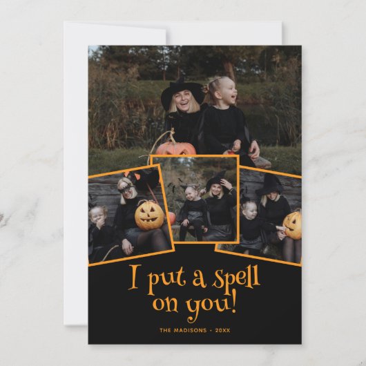I Put A Spell Photo Halloween シーズンカード (正面)