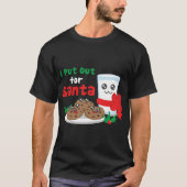 I Put Out For Santa Claus Cookie Milk Ugly Christm Tシャツ (正面)