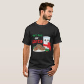 I Put Out For Santa Claus Cookie Milk Ugly Christm Tシャツ (正面フル)