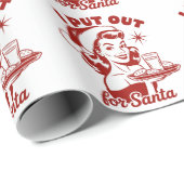 I Put Out For Santa Snarky Christmas Sarcastic  ラッピングペーパー (ロールコーナー)
