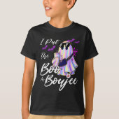 I Put The Boo In Boujee Funny Leopard Boujie Ghost Tシャツ (正面)