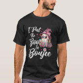 I Put The Boo in Boujee Ghost Funny Pink Leopard H Tシャツ (正面)