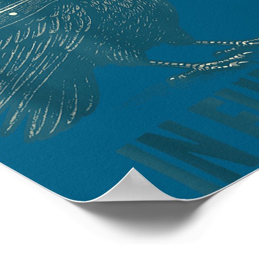 I Put The Fun In Funeral Crow Humor Quote  ポスター (角)