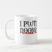 I pwnのnoobs コーヒーマグカップ (左)