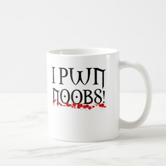 I pwnのnoobs コーヒーマグカップ (右)