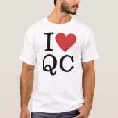 I QC❤️社員の品質管理カスタム男子 Tシャツ (正面)