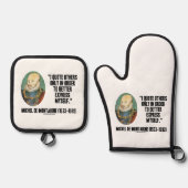 I Quote Others Better Express Myself de Montaigne 鍋つかみ&鍋敷きセット (正面)