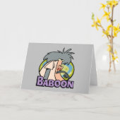 I.R. Baboon Character Badge カード (黄色い花)
