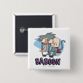 I.R. Baboon Character Graphic 缶バッジ (正面&裏面)