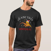 I Raise Tiny Dinosaurs Santa Hat Christmas Bearded Tシャツ (正面)
