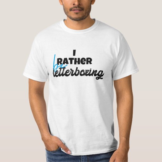 I rather be letterboxing tシャツ (正面)
