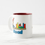 I Read ツートーンマグカップ (正面左)