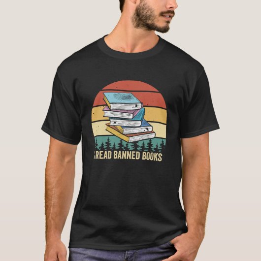 I read Banned Book  Retro Vintage Tシャツ (正面)