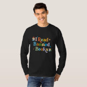 I Read Banned Books Costume  Week Librarian Reader Tシャツ (正面フル)