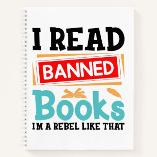 I Read Banned Books Librarian Reader ノートブック