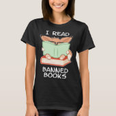 I read banned books nerd fox tシャツ (正面)