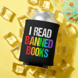 I Read Banned Books Rainbow 缶クーラー