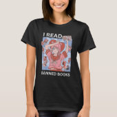 I Read Banned Books Reading Nerd Banned Book Week  Tシャツ (正面)