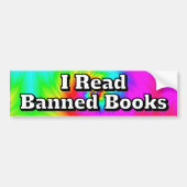 I Read Banned Books ( you may change the words ) バンパーステッカー (正面)