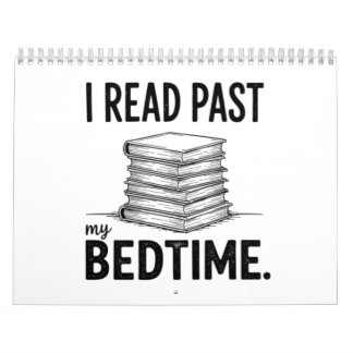 I Read Past My Bedtime – Funny Bookworm カレンダー