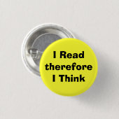 I ReadthereforeIは考えます 缶バッジ (正面&裏面)