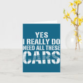 I Really Yes Need All Cars Car カード (黄色い花)