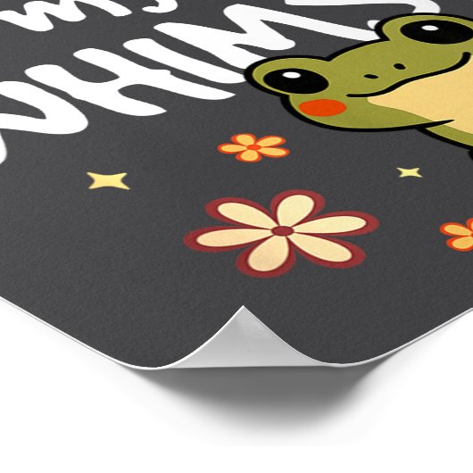 I Refuse To Lose My Whimsy – Cute Frog Quote Funny ポスター (角)